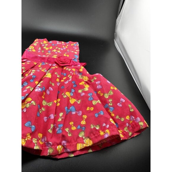 American Girl Doll 18” Gala Party Dress Bright Pink Bows Rose Sleeveless - Picture 15 of 15